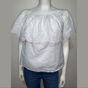 Off-Shoulder White Top